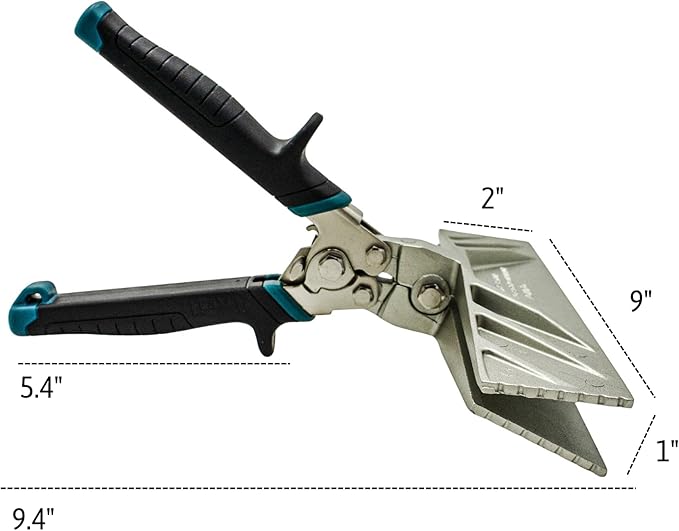 9-Inch Zinc Alloy Hand Seamer Tool for Bending, Folding Aluminum, Vinyl Roof Flashing, Coil and Fascia, Heavy-Duty Construction