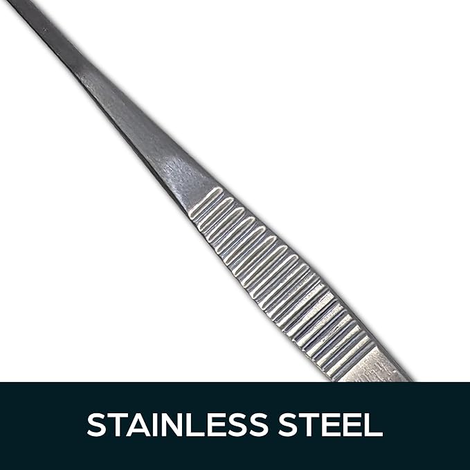 Lock Pinning Tweezers - Grooved Tip for Easy Pin Loading and Cylinder Rebuilding - Ideal for Rekeying Kits, Locksmith Services and DIY Projects.