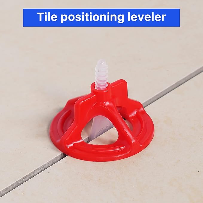 Professional Tile Leveling System Kit竊똀nti-Loosening Spacers/Wall, Bathroom Tiling - 1/16" Precision Alignment & Grout Spacing Tools(2000base, 1/16)
