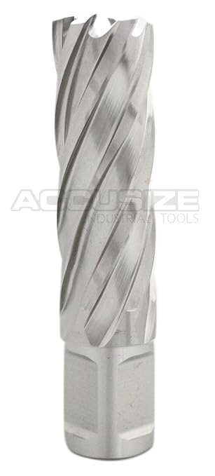 Accusize Industrial Tools 13/16'' X2'' Cutting Depth H.S.S. Annular Cutterwith 1 Pc Pilot Pin, 2081-2018Pin