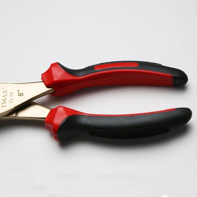 Non-Sparking 8 inch Slip-Joint Plier, Aluminum-Bronze Non Spark - Wide Jaw Opening up to 5/8 Inch, Spark Free Safety, Non-Magnetic and Corrosion-Resistant