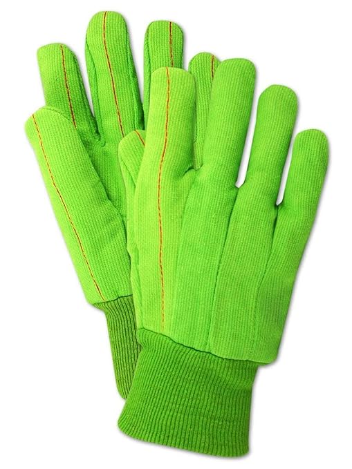 Magid MultiMaster 796 Cotton Glove, Knit Wrist Cuff, Men's Jumbo (One Dozen)