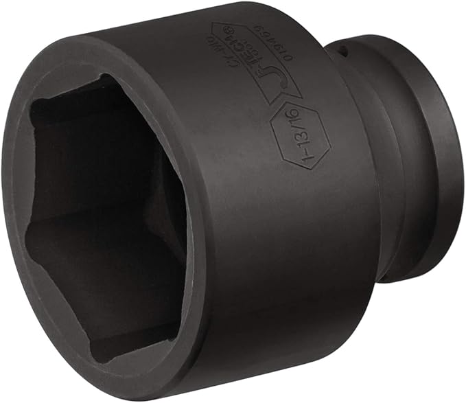 Jetech 3/4 Inch Drive 1-13/16 Inch Standard Impact Socket, Made with Chrome Molybdenum Alloy Steel, Heat Treated, 6-Point Design, SAE