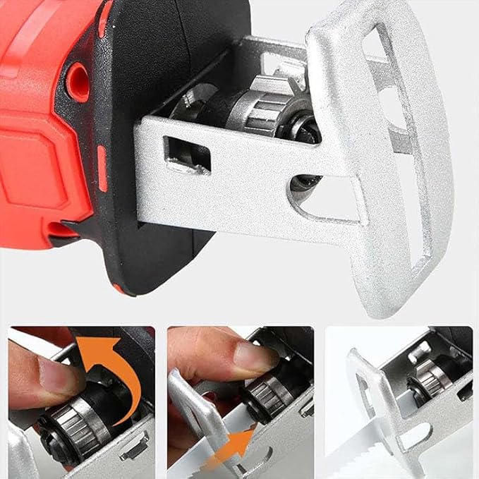 2025 Home Lightweight Electric Bone And Meat Saw - Commercial Reciprocating Saws, 5 Saw Blades,3000mAh Battery, Built-in Safety Lock | For Cutting Bones And Meat