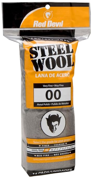 Red Devil 0312 Steel Wool, 00 Very Fine, (Pack of 96)
