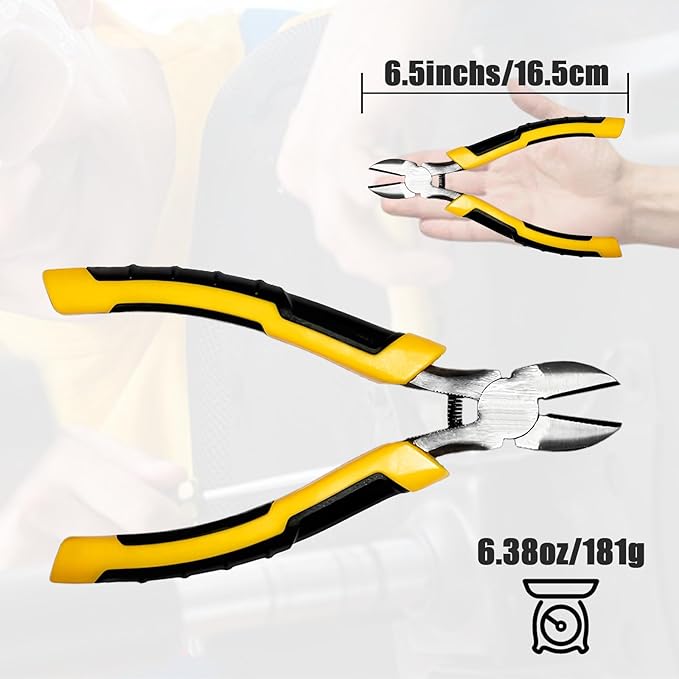 Precision Wire's Cutters Heavy Duty Pliers - Side Cutters, Cutting Pliers, Wire's Cutter Plier, Wire's Snips, Side Cutter Plier, Wire's Cutters for Crafting. (6 inch)