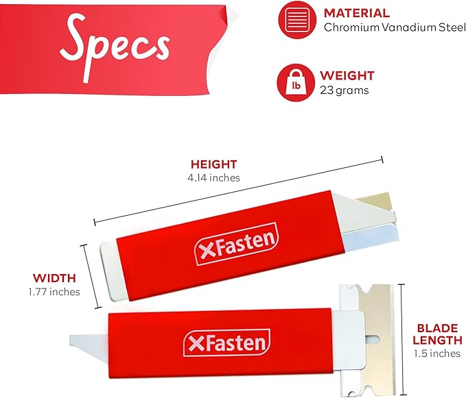 XFasten 12-Pack Retractable Box Cutters with Safety Scraper Bulk Cardboard and Carton Mini Flat Box Cutter Blades Pack, Pocket-Sized and Wiggling-proof Box Opener for Cutting and Scraping