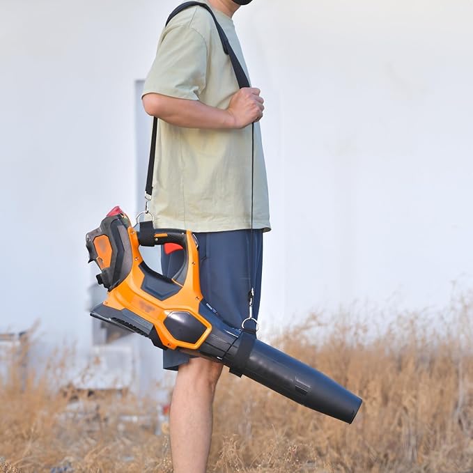 Universal Shoulder Strap for Leaf Blower & String Trimmer, Compatible with WOLFMEN for EGO Power+ for Worx for LAZYBOI for LEAPUL for DEWALT for MZK for Greenworks for Black+DECKE (1, Balck)