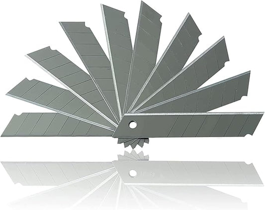 100-Pack 25MM Utility Knife Blades, Slitting Blades, Office Knife SK5 Blades for Retractable Box Cutters and Knives