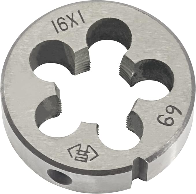 Aceteel M16 x 1 Metric Round Die, Machine Thread Die M16 X 1.0mm Right Hand