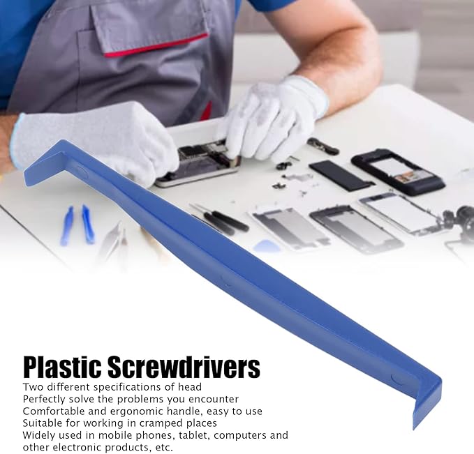 10Pcs Opening Pry Tool, Plastic Spudger Screwdriver 2 Head Smartphone Disassemble Bar 127mm