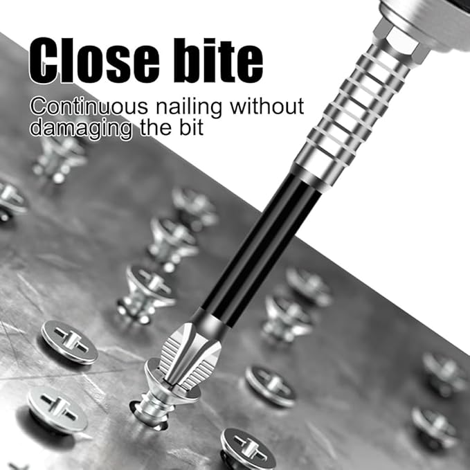 12Pcs High Magnetic Screwdriver Drill Bit Set, 2025 New K5 Impact Resistant Anti-Slip Magnetic Electric Screwdriver Set for Home DIY Professional Use-50, 65, 75, 100, 120 and 150mm