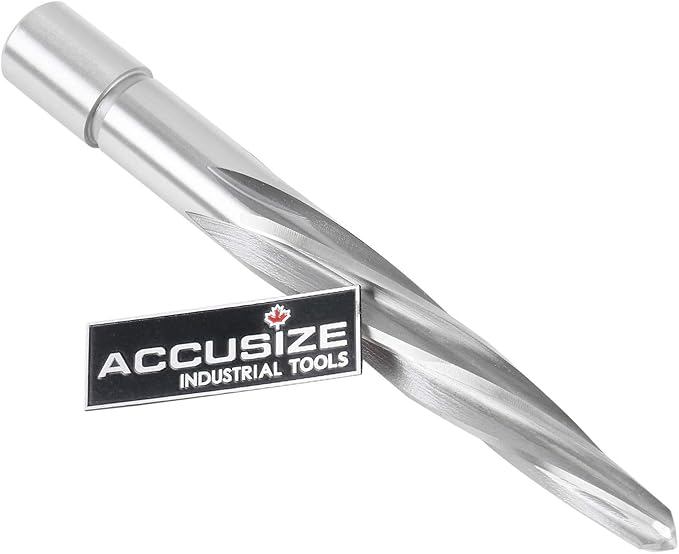 Accusize Industrial Tools 11/16'' H.S.S. Aligning Reamer with 3/4'' / 0.75'' Weldon Shank, Spiral Flute, 0521-1116