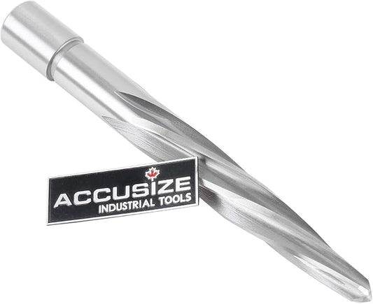 Accusize Industrial Tools 11/16'' H.S.S. Aligning Reamer with 3/4'' / 0.75'' Weldon Shank, Spiral Flute, 0521-1116
