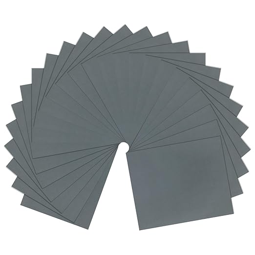 HARFINGTON 25pcs Sandpaper 2500 Grit 9 x 11 Inch C-Weight Backing Silicon Carbide Abrasive Wet Dry Sanding Sheets for Wood Finishing, Metal Sanding, Automotive Polishing