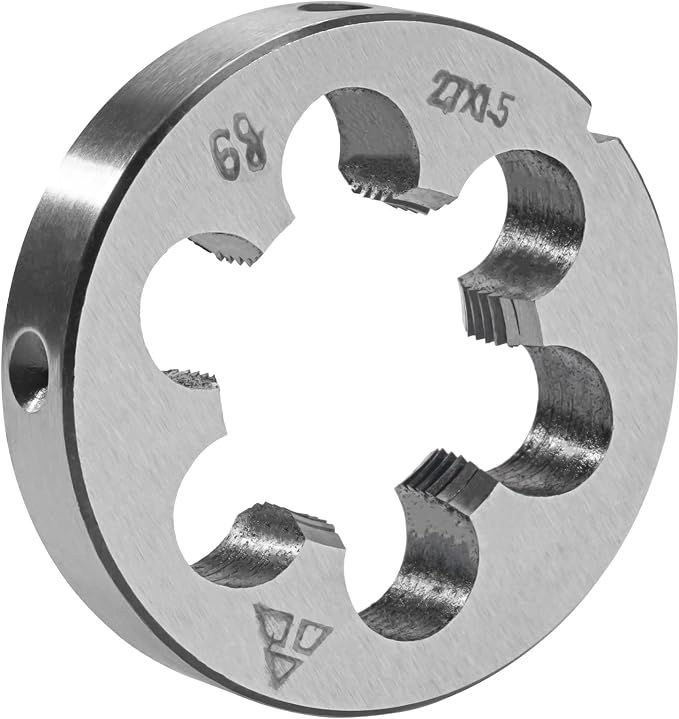 Aceteel M27 x 1.5 Metric Round Die, Machine Thread Die M27 X 1.5mm Right Hand