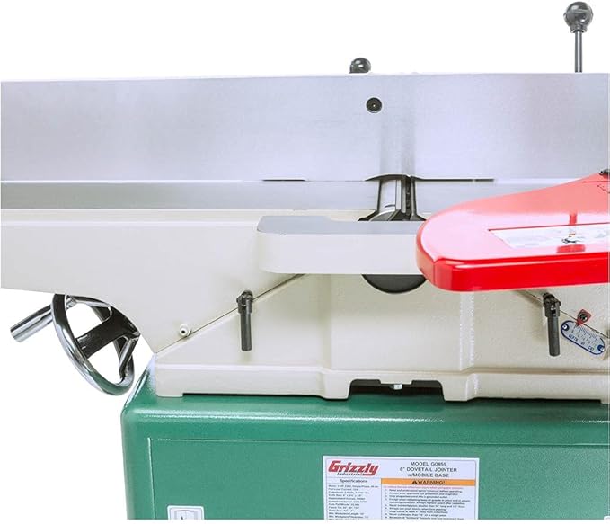 Grizzly Industrial G0855-8" x 72" Jointer with Built-in Mobile Base