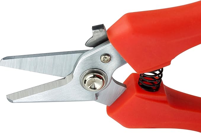 Ascend Tools FOC-851 Compact Kevlar Cutter, Portable Spring Loaded Safety Lock Ambidextrous, Utility Tool for Fiber Installation Technicians, Splicing and Termination