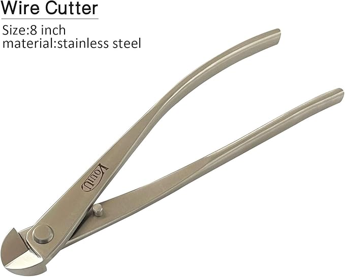 6-Piece Bonsai Tool Set,Knob Cutter,Trunk Splitter,Concave Cutter,Wire Cutter,Jin Pliers,Bonsai Scissors