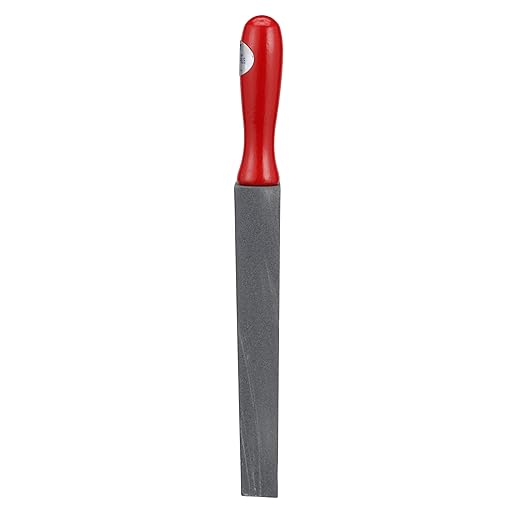 Norton Crystolon Utility File Sharpening Stone with Wooden Handle, Premium Silicon Carbide, 14'' Overall Length, Grit Coarse