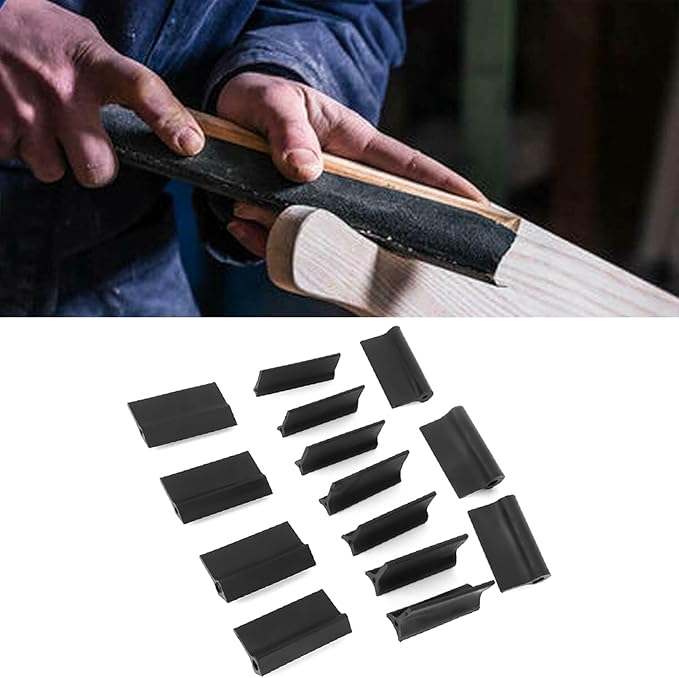 Sanding Block for Wood, 14Pcs Hand Sanding Block Set, Rubber Contour Sanding Block, Double Head Sandpaper Holder for Signs, Ceramics, Plastics, Auto Bodies and Marine Wood