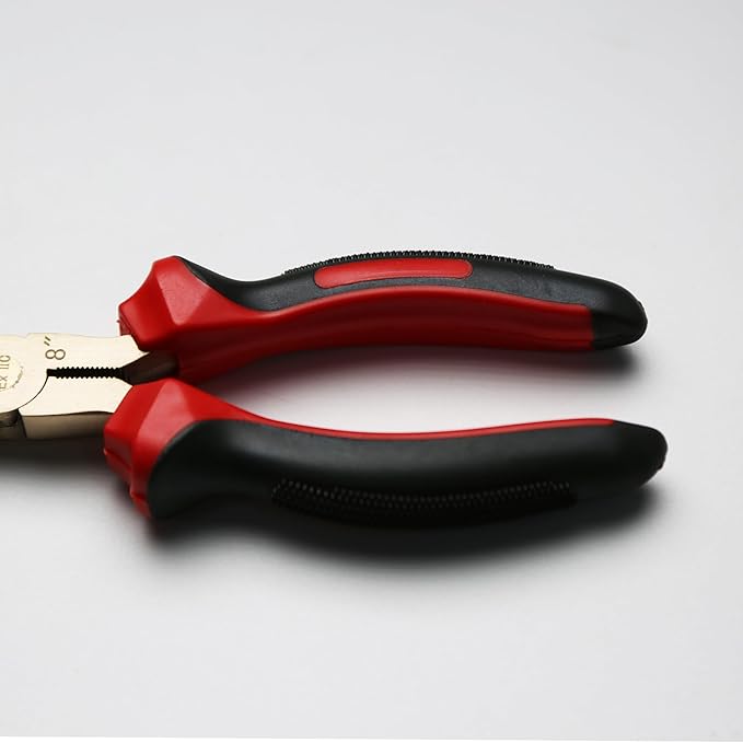 Non-Sparking 8 Inch Long-Nose Plier, Aluminum-Bronze Non Spark, Spark Free Safety, Non-Magnetic and Corrosion-Resistant