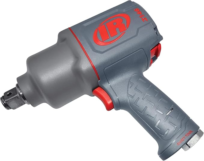 Ingersoll Rand 2146Q2MAX 1" Air Impact Wrench, Quiet, 2,000ft-lbs Nut-busting torque, Maintenance Duty, Pistol Grip