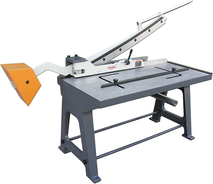 KAKA INDUSTRIAL Sheet Metal Shears,40-Inch 14Gauge (0.075 Inch) Guillotine Metal Shear,Sheet Cutter with Stand for Industrial Fabrication and Construction KHS-40