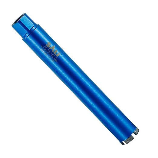 SALI Wet Diamond Core Drill Bits 2-1/4"/57mm Diameter, 15"/380mm Drilling Depth Concrete Core Drill Bit, 1-1/4-7" Thread Core Bit Turbo Laser-Welded Segments with Rebar, Brick, Block, Masonry, Stone