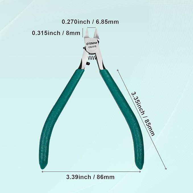 O?셎hine Advanced Single-edged Sprue Cutter, Single Blade Gunpla Gundam Model Nippers And Hobby Model Clippers, Sharp Model Snips For Plastic Models, A Plastic Sheath And A Leather Sheath Included