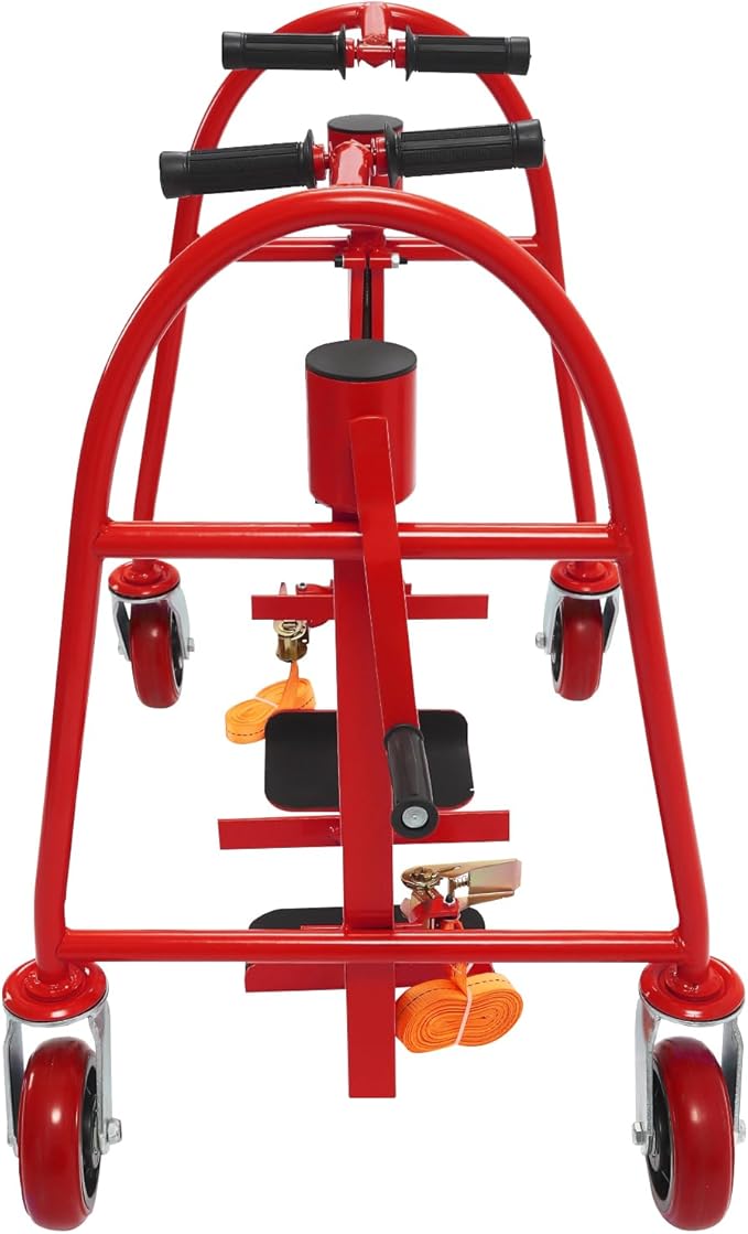 Furniture Moving Tool Set of 2 Manual Furniture and Crate Mover 1300 lbs Capacity Multifunctional Handling Tools for Moving, Warehousing, Furniture Stores (Red)