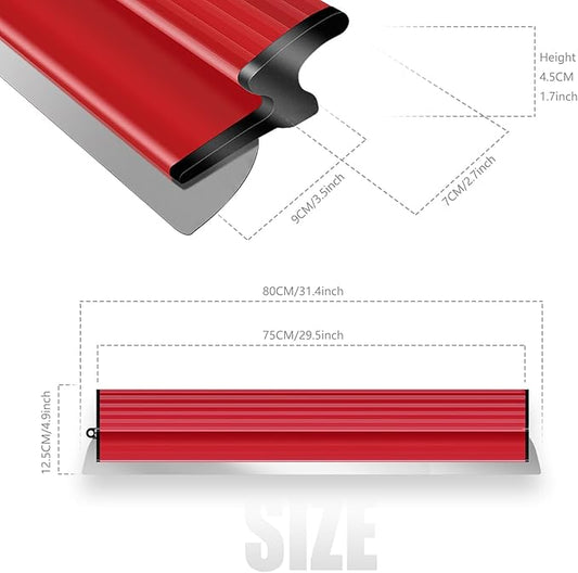 32 Inch Drywall Skimming Blade, 0.38mm Stainless Steel Blade, Drywall Knife for Drywall/Plaster/Wallboard