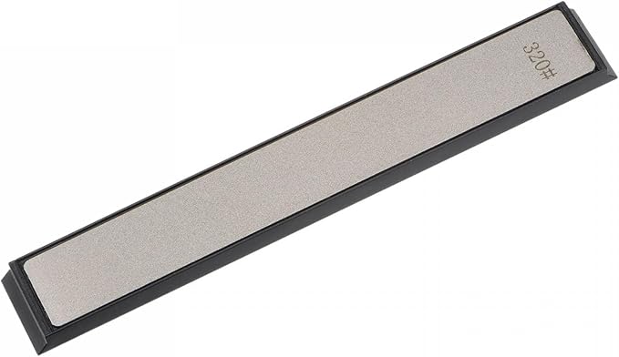 uxcell Diamond Sharpening Stones 320 Grit Whetstone Knife Sharpener Stone with Non-Slip Base