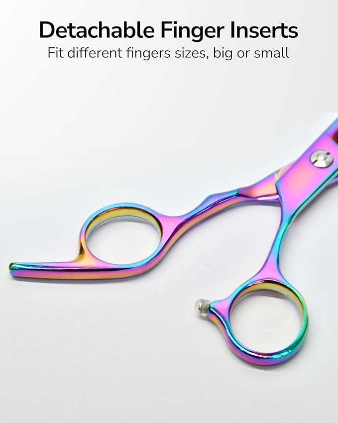 ULG Hair Thinning Scissors Professional Barber?셲 Texturizing Teeth Shears for Hairdressing, Salon and Home Use Thinning Shears for Hair Cutting, Made of Japanese Stainless Steel, 6.5 inch