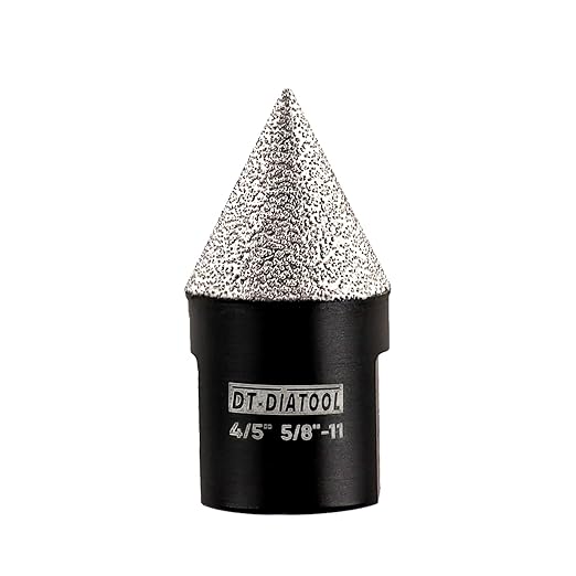 DT-DIATOOL Diamond Beveling Chamfer Bits - Diamond Countersink Drill Bit 4/5 Inch x 5/8"-11 Thread for Enlarging Trimming Shaping Existing Holes of Granite Marble Porcelain Tiles 20mm