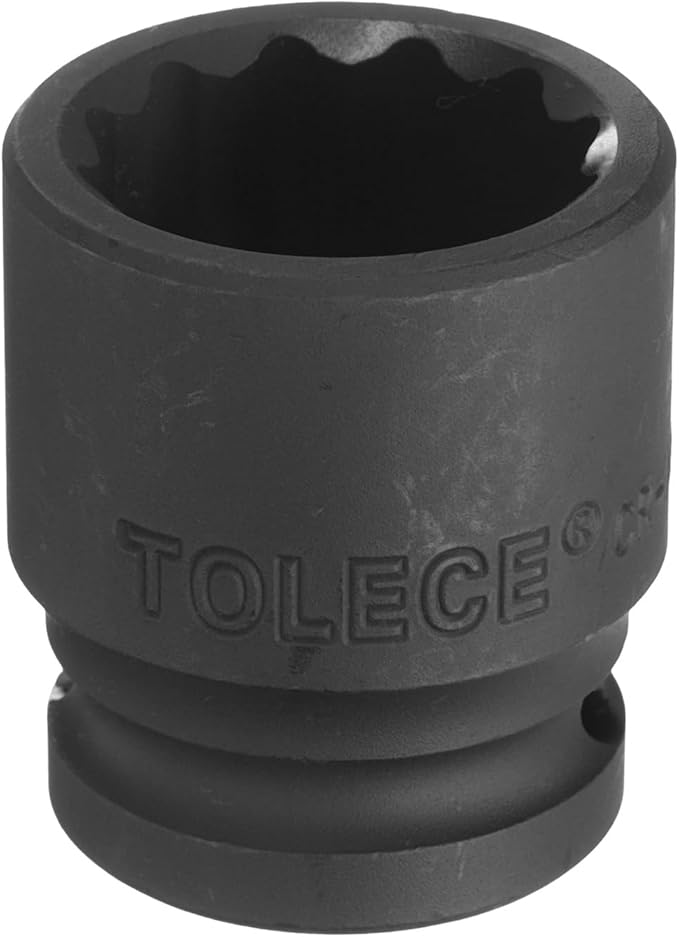 uxcell 1/2" Drive x 23mm Shallow Impact Socket 12-Point Metric CR-MO Steel Nut Impact Grade Socket for Auto Repair