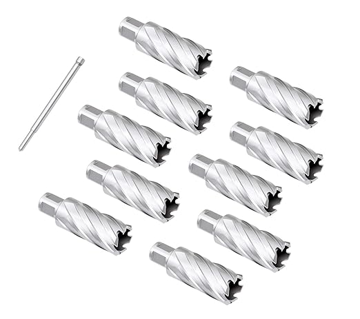 Accusize Industrial Tools 1-1/8 by 2'' Cutting Depth H.S.S. Annular Cutterwith 1 Pc Pilot Pin, 2081-2023Pin