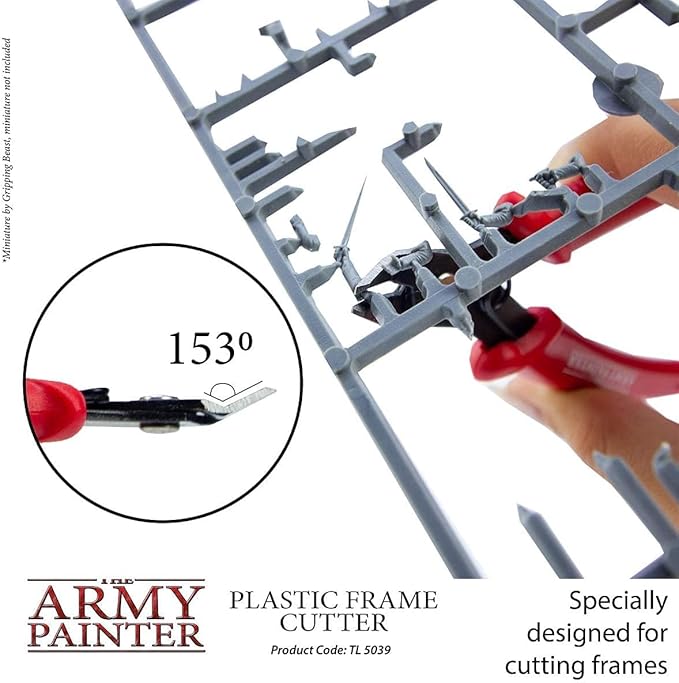 The Army Painter Hobby Tools Plastic Frame Cutter, Stainless Steel Model Flush Cutter, Side Snips, for Plastic Miniatures with Safety Grip Handle, for Miniature Fantasy Tabletop Wargaming