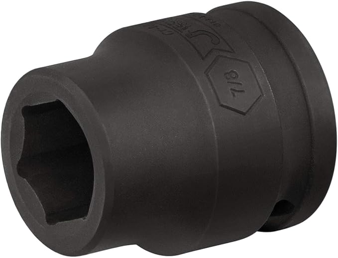Jetech 3/4 Inch Drive 7/8 Inch Standard Impact Socket, Made with Chrome Molybdenum Alloy Steel, Heat Treated, 6-Point Design, SAE