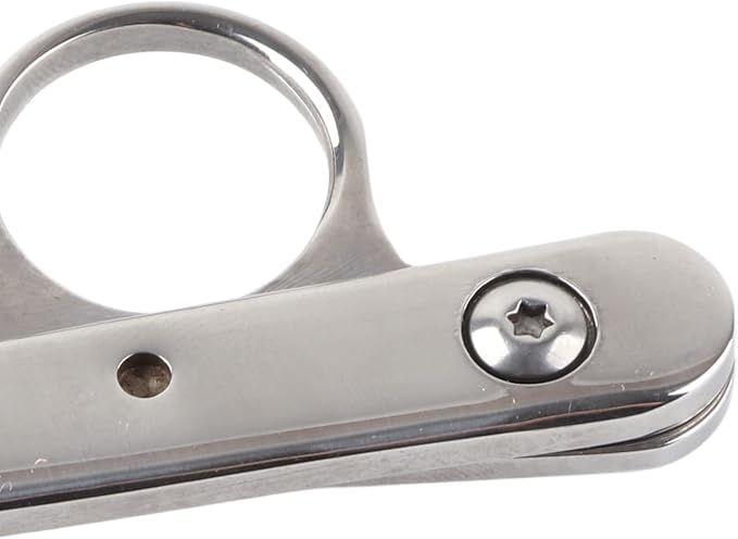Stainless Steel Thread Snips, Portable Thread Snippers with Protective Sleeve Nippers, Sewing Nippers for Cutting Fabric, Yarn, Fishing Line, 4.7x1.2x0.4in