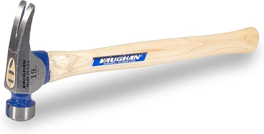 VAUGHAN CF2L California Framer Hammer, 19 oz Milled, Nail Starter, Made In The USA, VN11605