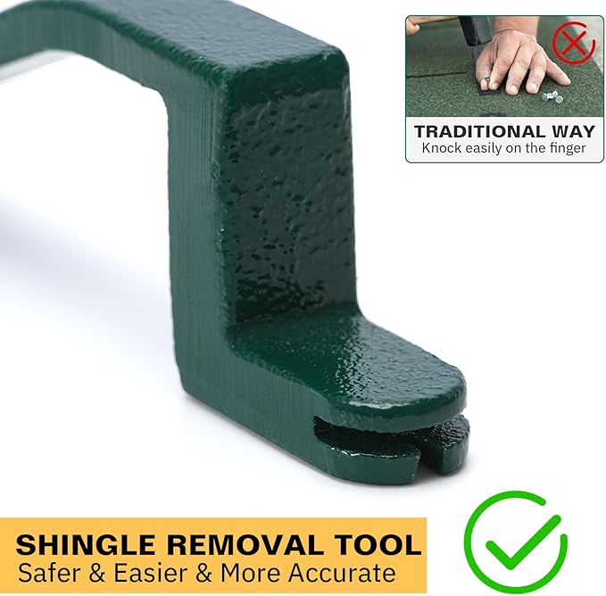 Shingle Removal Tool for Safe Roof Shingles Professional Roofing Tools and Equipment Shingle Nail Installer & Puller Pitch Hopper