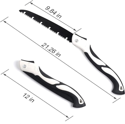 Hand Saw for Tree, 12 inch Folding Saw,Pruning Saws with High-Manganese Steel Teeth for Smooth and Precise Cuts. Handsaws for Camping, Gardening, Carpentry Camping Saw Portable.