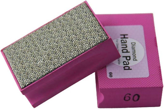 Diamond Sanding Blocks 60 Grit Diamond Hand Polishing Pad Electroplated Polishing Hand Pads Hand-Held Sanding Block For Stone,Ceramic,Glass