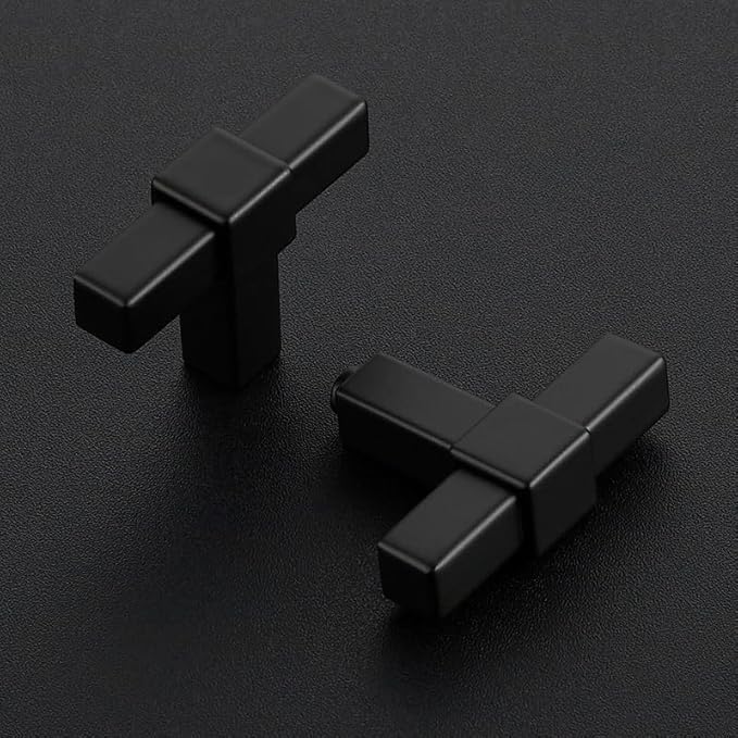 1 Pack Black Cabinet Handles - 2" Overall Length Cabinet Pulls Matte Black Drawer Pulls Cabinet Hardware Kitchen Handles for Cabinets
