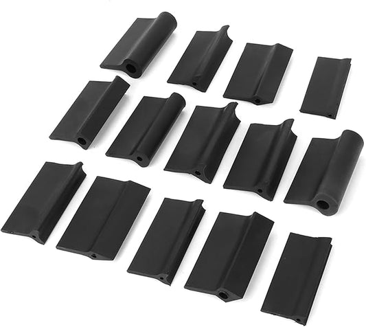 Sanding Block for Wood, 14Pcs Hand Sanding Block Set, Rubber Contour Sanding Block, Double Head Sandpaper Holder for Signs, Ceramics, Plastics, Auto Bodies and Marine Wood