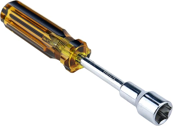 Antrader 12 mm Socket Wrench Screwdriver, High-carbon Steel Hex Nut Driver Non-Magnetic Tip Carburetor Adjustment Tool with 79mm Shaft