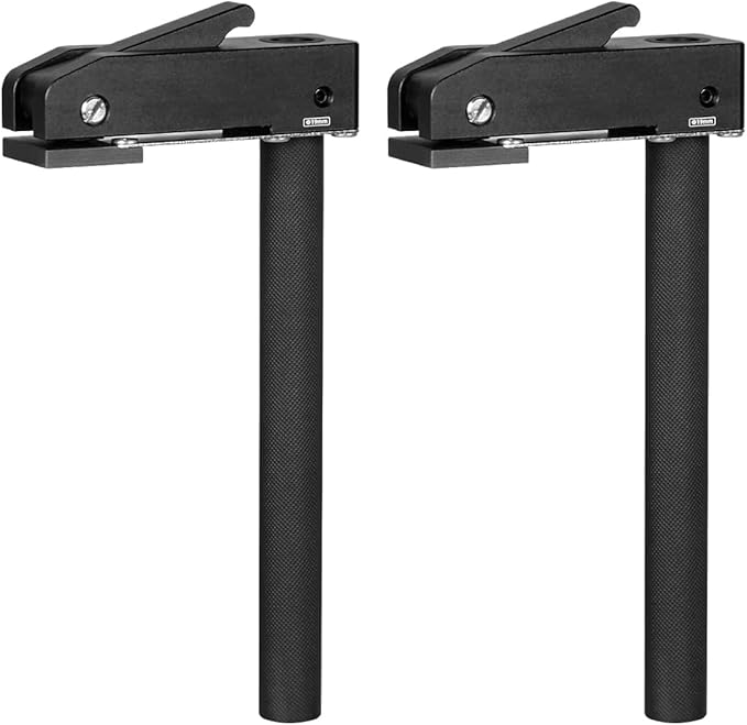 MFT-Style Hold-Down Clamps, Lengthened Bench Dogs for 3/4 Inch (19mm) Dog Holes, Aluminum Alloy Quick Clamps for Woodworking Benchtops