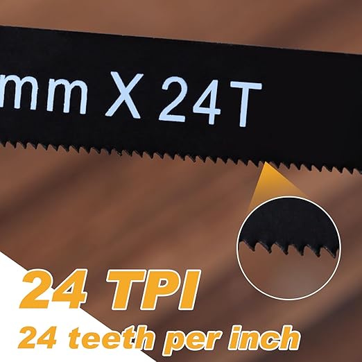 12 Inch Mini Hacksaw Blades Replacement for Metal Cutting, Hack Saw Assortment Hand Tools Replacement for Cutting Wood, PVC, Copper Tube, Iron Pipe, Stainless Steel, 10 Pack