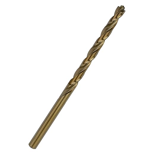 3/16 Inch Cobalt Drill Bit Set 5pcs Heavy-Duty Metal Drill Bits for Steel, Hard Metal, Cast Iron (3/16" x 3-1/2")